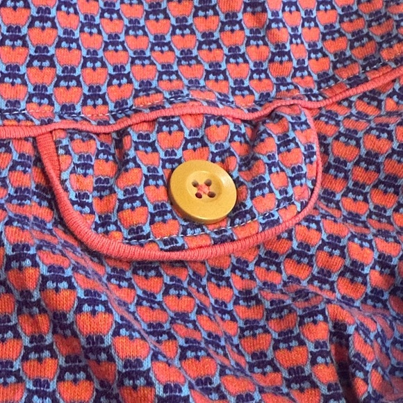 Hanna Andersson Girls Dress 130 (US 8) Purple Pink Owl Print Cotton Drop Waist - Picture 3 of 9